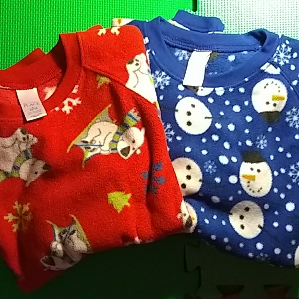 2 pair flannel pajamas-one size @large & one @XL
